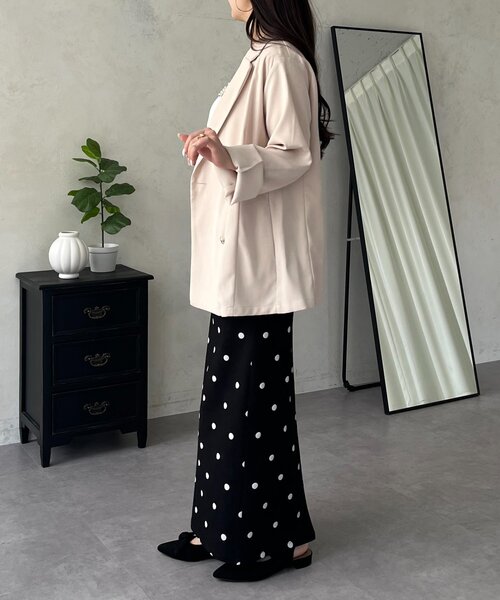 prose verse（プロズヴェール）の「金ボタンテーラードジャケット（テーラードジャケット・レディース・ピンク/ネイビー/ライトベージュ・LARGE/MEDIUM）」の22枚目の写真