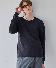 OSKR（オーエスケーアール）の「OSKR / オーエスケーアール ex Sheer Slab Crew Neck L/S Knit（ニット/セーター）」