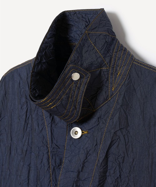 YDOT（ワイドット）の「【YDOT】WRINKLE NYLON TT JACKET（ナイロンジャケット・メンズ・ネイビー/ダークグレー・M/L）」の4枚目の写真