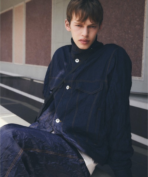 YDOT（ワイドット）の「【YDOT】WRINKLE NYLON TT JACKET（ナイロンジャケット・メンズ・ネイビー/ダークグレー・M/L）」の9枚目の写真