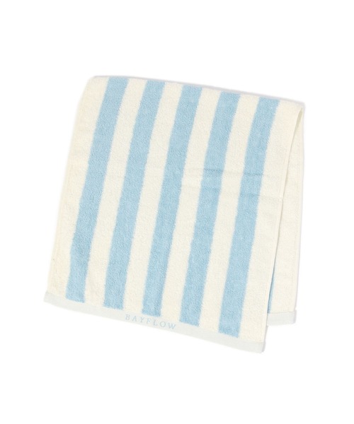 BAYFLOW（ベイフロー）の「BFフェイスタオル(太ストライプ)35×80（タオル・レディース・ネイビー/ブルー・0）」の8枚目の写真