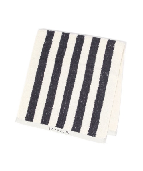 BAYFLOW（ベイフロー）の「BFフェイスタオル(太ストライプ)35×80（タオル・レディース・ネイビー/ブルー・0）」の9枚目の写真