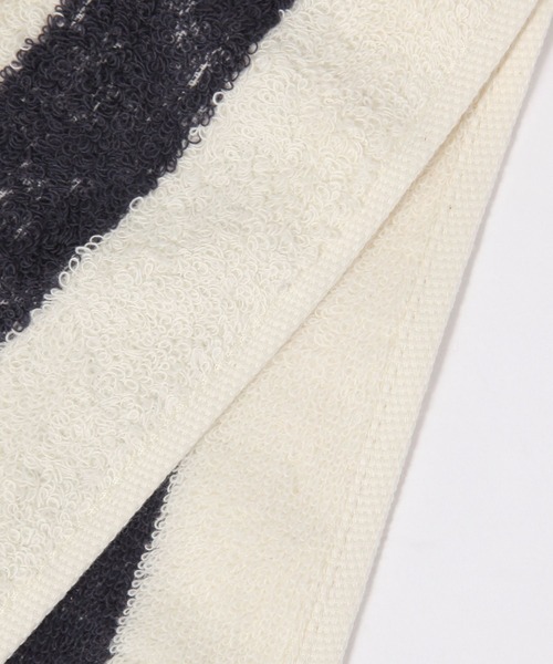 BAYFLOW（ベイフロー）の「BFフェイスタオル(太ストライプ)35×80（タオル・レディース・ネイビー/ブルー・0）」の4枚目の写真