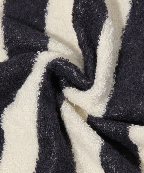 BAYFLOW（ベイフロー）の「BFフェイスタオル(太ストライプ)35×80（タオル・レディース・ネイビー/ブルー・0）」の5枚目の写真