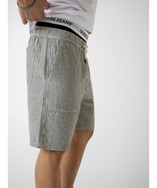 GUESS JEANS(ゲスジーンズ)の「GUESS JEANS Jogger Short ハーフパンツ ショートパンツ(その他パンツ・メンズ・カーキ/ライトブルー・32inch/30inch/29inch/28inch/31inch)」の4枚目の写真