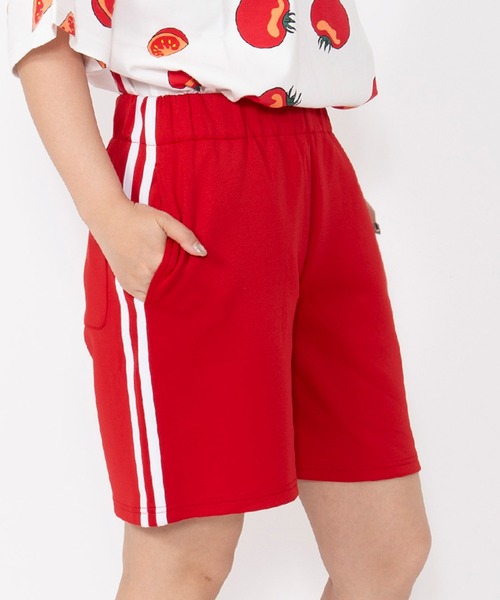 PUNYUS（プニュズ）の「フードジャージショートパンツ（その他パンツ・レディース・オレンジ/レッド/グリーン/イエロー/ホワイト/ピンク/ブルー/ブラック/サックスブルー/パープル・4/3/2/1/5）」の9枚目の写真