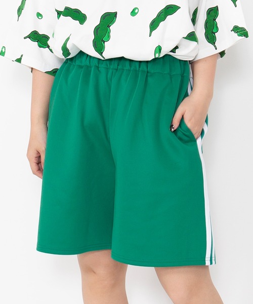 PUNYUS（プニュズ）の「フードジャージショートパンツ（その他パンツ・レディース・オレンジ/レッド/グリーン/イエロー/ホワイト/ピンク/ブルー/ブラック/サックスブルー/パープル・4/3/2/1/5）」の4枚目の写真