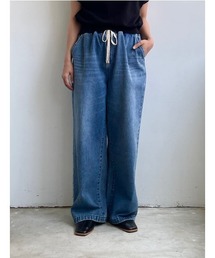 fireservice（ファイヤーサービス）の「【 Fire Service / ファイヤーサービス 】 WIDE EASY PANTS / ワイドイージーパンツ　BLUE（デニムパンツ）」