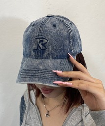 ROGER AND RAW（ロジャーアンドロウ）の「ブリーチデニム Rロゴ キャップ（キャップ）」