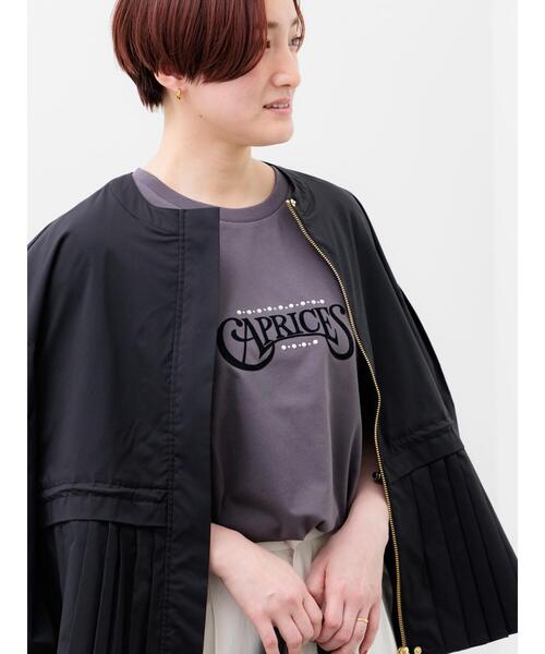 Te chichi(テチチ)の「パール&ロゴプリントTシャツ(Tシャツ/カットソー・レディース・オフホワイト/チャコールグレー/クリーム・F)」の13枚目の写真