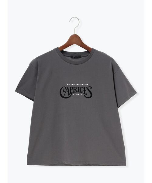 Te chichi(テチチ)の「パール&ロゴプリントTシャツ(Tシャツ/カットソー・レディース・オフホワイト/チャコールグレー/クリーム・F)」の15枚目の写真