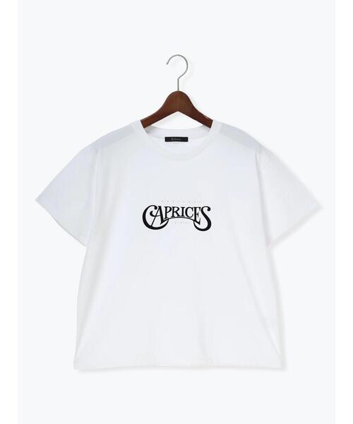 Te chichi(テチチ)の「パール&ロゴプリントTシャツ(Tシャツ/カットソー・レディース・オフホワイト/チャコールグレー/クリーム・F)」の17枚目の写真