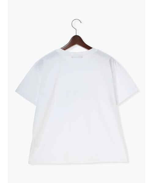 Te chichi(テチチ)の「パール&ロゴプリントTシャツ(Tシャツ/カットソー・レディース・オフホワイト/チャコールグレー/クリーム・F)」の18枚目の写真