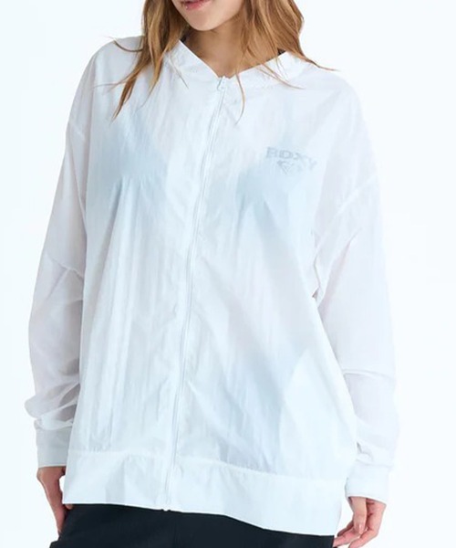 ROXY(ロキシー)の「ROXY/ロキシー ジップアップ ラッシュガード レディース UT SALTY SQUAD JACKET RLY261045 UT(その他アウター・レディース・ホワイト/ブラック・M)」の1枚目の写真