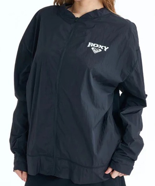 ROXY(ロキシー)の「ROXY/ロキシー ジップアップ ラッシュガード レディース UT SALTY SQUAD JACKET RLY261045 UT(その他アウター・レディース・ホワイト/ブラック・M)」の2枚目の写真