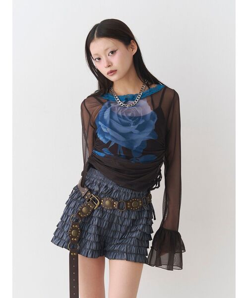 jouetie(ジュエティ)の「ローズシアートップス(Tシャツ/カットソー・レディース・アイボリー/ブラウン・MEDIUM)」の10枚目の写真