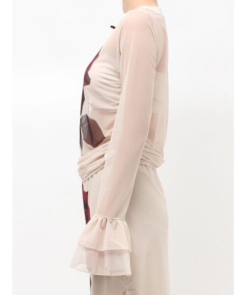 jouetie(ジュエティ)の「ローズシアートップス(Tシャツ/カットソー・レディース・アイボリー/ブラウン・MEDIUM)」の19枚目の写真