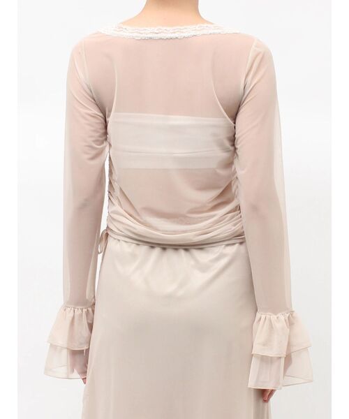 jouetie(ジュエティ)の「ローズシアートップス(Tシャツ/カットソー・レディース・アイボリー/ブラウン・MEDIUM)」の20枚目の写真