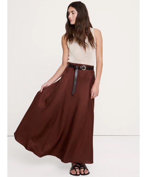 Banana Republic（バナナリパブリック）の「ビスコース リネン マキシスカート（スカート・レディース・ベージュ/ブラック/ブラウン・XS/L/M/S）」の3枚目の写真