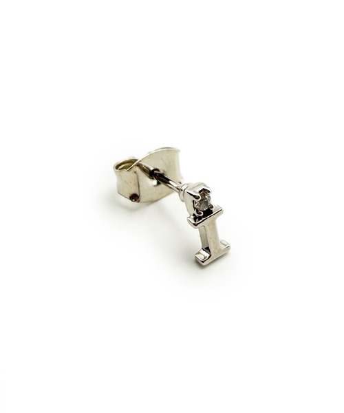 CARROLL(キャロル)の「CARROLL キャロル ラインストーンアルファベットモチーフキャッチピアス "I"(ピアス(両耳用)・レディース・シルバー/ゴールド・FREE)」の1枚目の写真