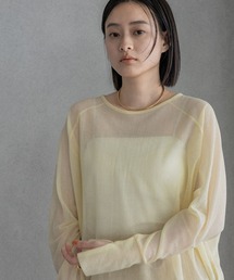 A part by | シアーショートプルオーバー(Tシャツ/カットソー)