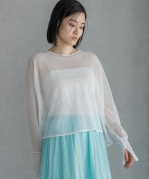 A part by | シアーショートプルオーバー(Tシャツ/カットソー)