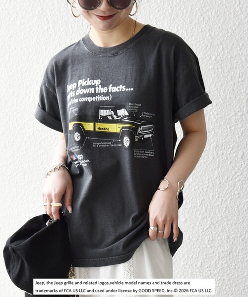GOOD ROCK SPEED(グッドロックスピード)の「GOOD ROCK SPEED:〈洗濯機可能〉CAR ロゴ プリント TEE(Tシャツ/カットソー・レディース・チャコールグレー/グレー系その他・ONE SIZE)」の22枚目の写真