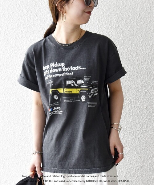 GOOD ROCK SPEED(グッドロックスピード)の「GOOD ROCK SPEED:〈洗濯機可能〉CAR ロゴ プリント TEE(Tシャツ/カットソー・レディース・チャコールグレー/グレー系その他・ONE SIZE)」の21枚目の写真