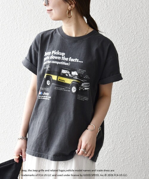 GOOD ROCK SPEED(グッドロックスピード)の「GOOD ROCK SPEED:〈洗濯機可能〉CAR ロゴ プリント TEE(Tシャツ/カットソー・レディース・チャコールグレー/グレー系その他・ONE SIZE)」の17枚目の写真