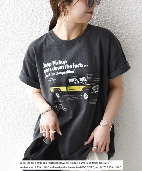 GOOD ROCK SPEED(グッドロックスピード)の「GOOD ROCK SPEED:〈洗濯機可能〉CAR ロゴ プリント TEE(Tシャツ/カットソー・レディース・チャコールグレー/グレー系その他・ONE SIZE)」の16枚目の写真