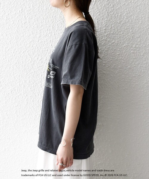 GOOD ROCK SPEED(グッドロックスピード)の「GOOD ROCK SPEED:〈洗濯機可能〉CAR ロゴ プリント TEE(Tシャツ/カットソー・レディース・チャコールグレー/グレー系その他・ONE SIZE)」の6枚目の写真