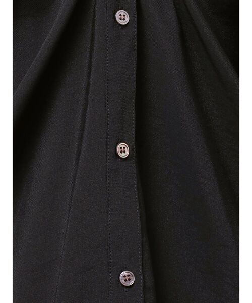 LAGUNAMOON(ラグナムーン)の「2wayシアーシャツ 【夏服】【オフィスカジュアル】【シアーシャツ】(シャツ/ブラウス・レディース・ブラック/ブラウン/ホワイト・FREE)」の9枚目の写真