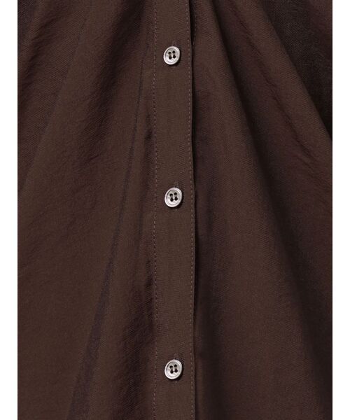 LAGUNAMOON(ラグナムーン)の「2wayシアーシャツ 【夏服】【オフィスカジュアル】【シアーシャツ】(シャツ/ブラウス・レディース・ブラック/ブラウン/ホワイト・FREE)」の10枚目の写真
