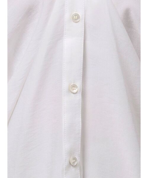LAGUNAMOON(ラグナムーン)の「2wayシアーシャツ 【夏服】【オフィスカジュアル】【シアーシャツ】(シャツ/ブラウス・レディース・ブラック/ブラウン/ホワイト・FREE)」の11枚目の写真