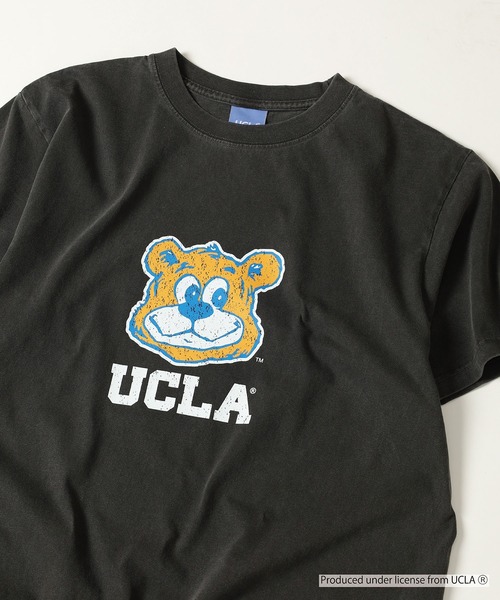 CALIFORNIA HAVE A NICE TIME !(カリフォルニアハブァナイスタイム)の「UCLA COLLEGE PIGMENT T-SHIRT 厚手 6.6oz クルーネック ユニセックス コットン 100%(Tシャツ/カットソー・メンズ・ブラック・M/L/XL)」の22枚目の写真