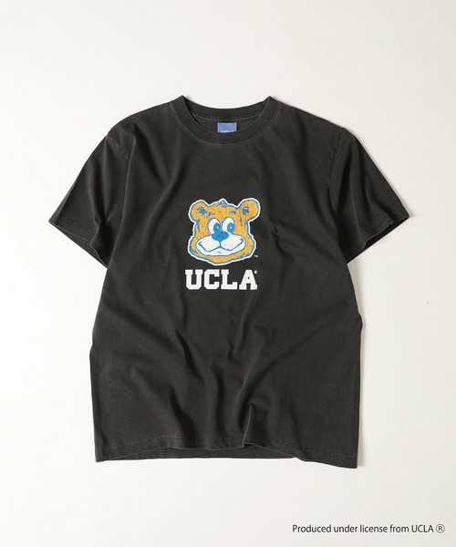 CALIFORNIA HAVE A NICE TIME !(カリフォルニアハブァナイスタイム)の「UCLA COLLEGE PIGMENT T-SHIRT 厚手 6.6oz クルーネック ユニセックス コットン 100%(Tシャツ/カットソー・メンズ・ブラック・M/L/XL)」の21枚目の写真