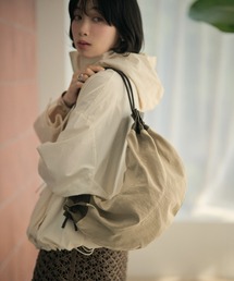 multiway bicolor drawstring bag /マルチウェイ配色ドローストリングショルダーバッグ