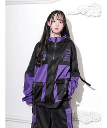 NOEMIE（ノエミー）の「ネコミミサイバー配色ユニセックスZIPパーカー（パーカー）」