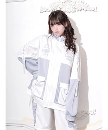 NOEMIE（ノエミー）の「ネコミミサイバー配色ユニセックスZIPパーカー（パーカー）」