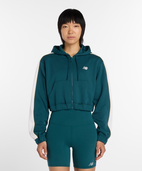 NEW BALANCE(ニューバランス)の「インターロックフルジップ(パーカー・レディース・ダークグリーン・SMALL/MEDIUM/LARGE/X-LARGE)」の1枚目の写真