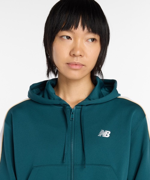 NEW BALANCE(ニューバランス)の「インターロックフルジップ(パーカー・レディース・ダークグリーン・SMALL/MEDIUM/LARGE/X-LARGE)」の4枚目の写真