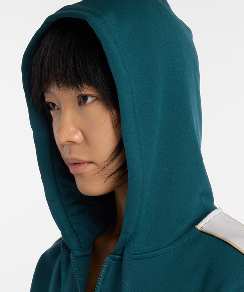 NEW BALANCE(ニューバランス)の「インターロックフルジップ(パーカー・レディース・ダークグリーン・SMALL/MEDIUM/LARGE/X-LARGE)」の6枚目の写真