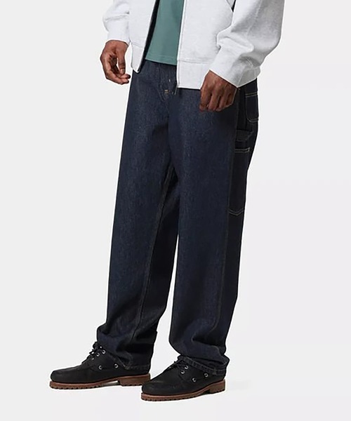 Carhartt WIP（カーハートダブリューアイピー）の「【Carhartt WIP】SINGLE KNEE PANT I032024（チノパンツ・メンズ・ブルー/ブルー系その他/ブラック・32/34/30）」の18枚目の写真