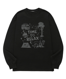 WISSY（ウィッシー）の「TIME RELAX 長袖Tシャツ (WLS042) ブラック（Tシャツ/カットソー）」