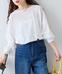 CIAOPANIC TYPY | シアーボーダーロンTee(Tシャツ/カットソー)