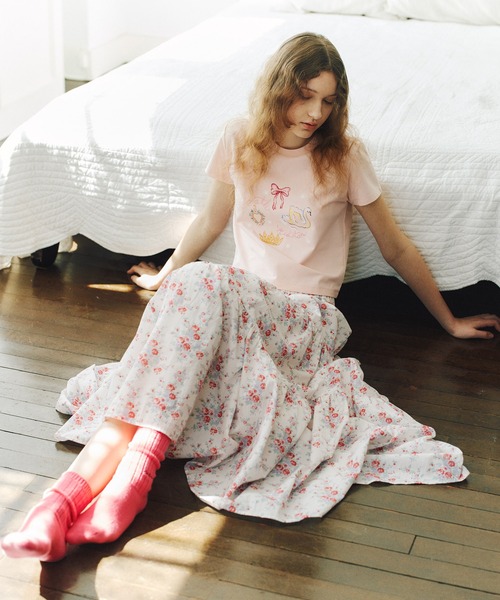 Cath Kidston(キャスキッドソン)の「コンパクトTシャツ Centre Stage(Tシャツ/カットソー・レディース・ピンク/ライトイエロー/サックスブルー/ホワイト・FREE)」の6枚目の写真