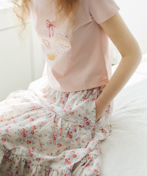 Cath Kidston(キャスキッドソン)の「コンパクトTシャツ Centre Stage(Tシャツ/カットソー・レディース・ピンク/ライトイエロー/サックスブルー/ホワイト・FREE)」の7枚目の写真