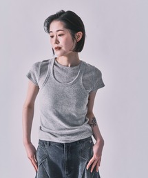 INSCRIRE（アンスクリア）の「Gauze Teleco Tank Top（タンクトップ）」