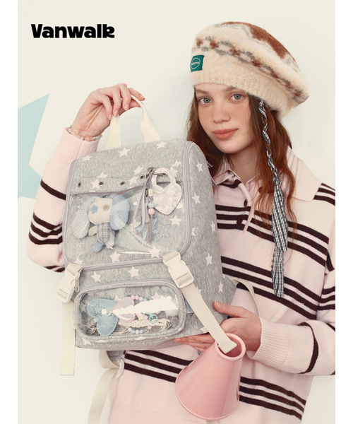 VANWALK（バンウォーク）の「Showcase Backpack [Gray]（バックパック/リュック・レディース・アッシュグレー・FREE）」の4枚目の写真