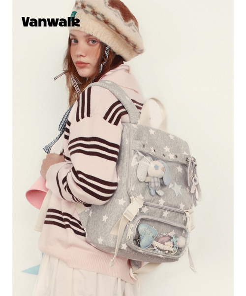 VANWALK（バンウォーク）の「Showcase Backpack [Gray]（バックパック/リュック・レディース・アッシュグレー・FREE）」の5枚目の写真